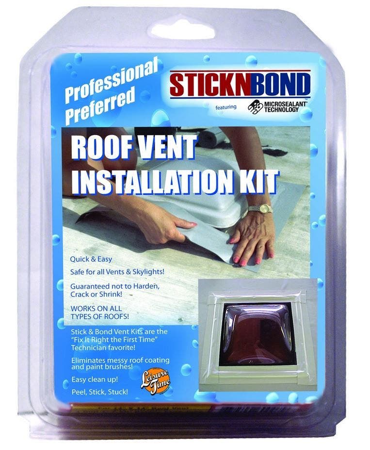Leisure Time Marketing 60007 Eternabond Roof Vent Install Kit For 14" X 14" Roof
