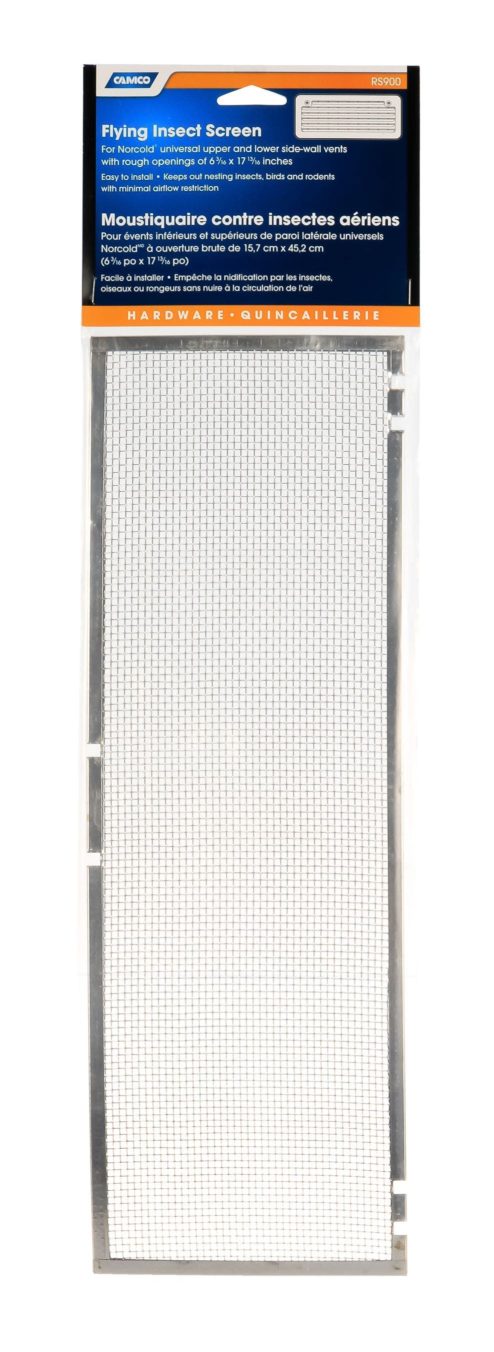 Camco 42156 Flying Insect Screen For Norcold Refrigerator Vent,6.2" X 17.8"