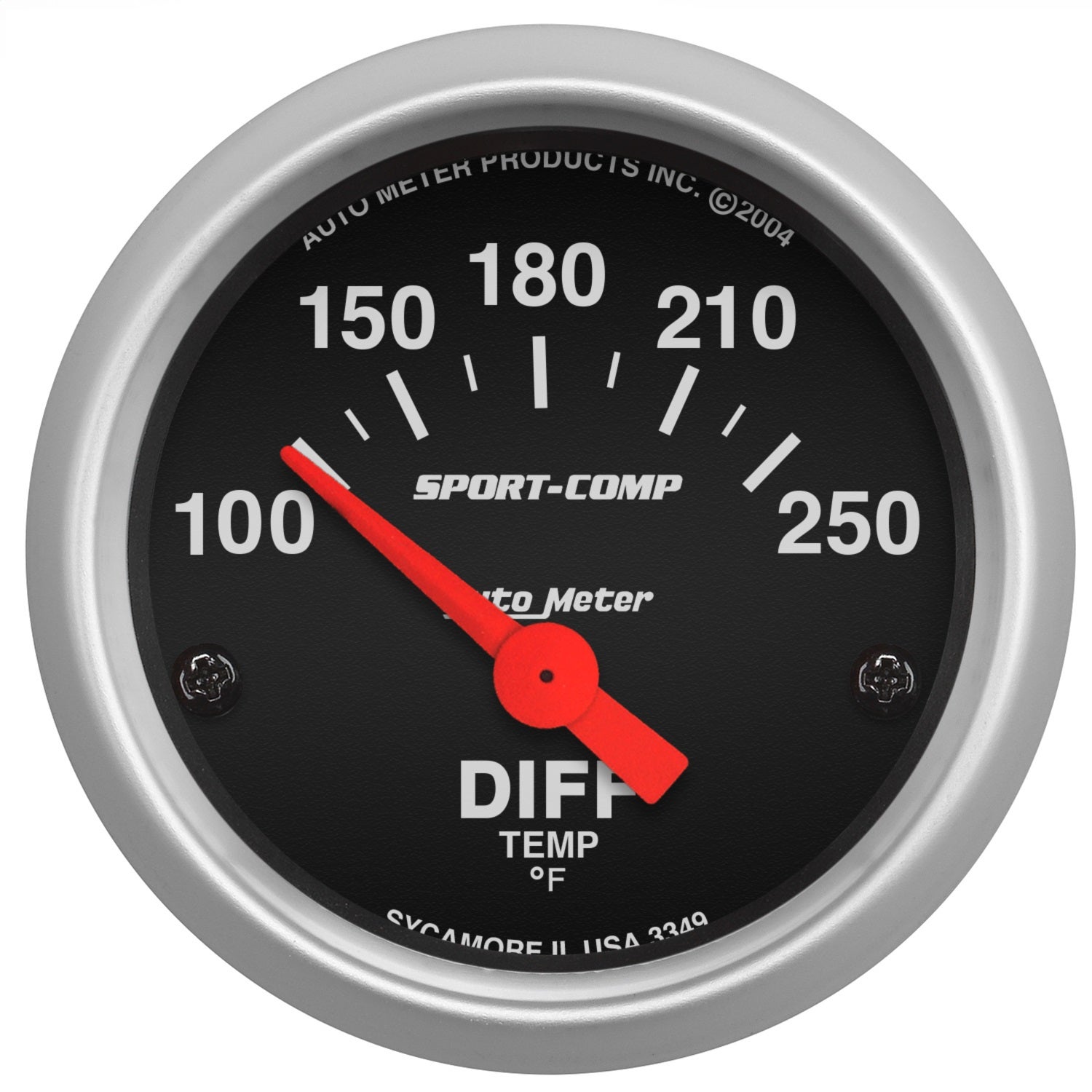 Autometer 3349 Sport-Comp Electric Differential Temperature Gauge Auto Meter