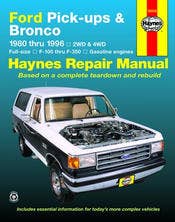 Ford Pickup & Bronco ’80’96  Manuals  Repair Manual Ford/ Mercury; Language -