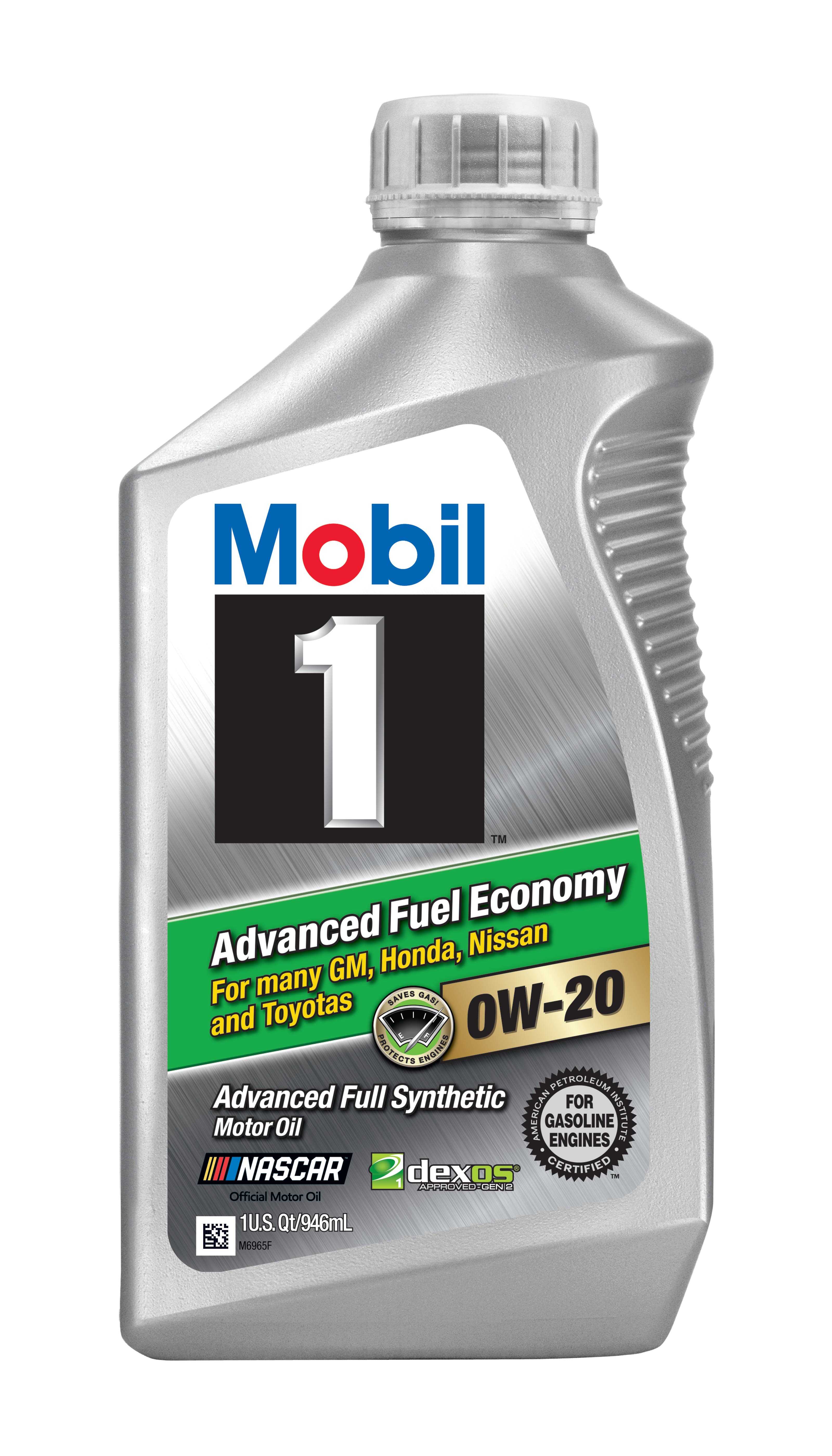 Mobil 1 98Kf98 0W-20 Advanced Fuel Economy Synthetic Motor Oil - 1 Quart  98Kf98
