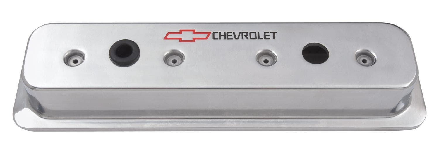 Proform 141-130 Sbc Polished Die Cast Center Bolt Valve Cover  Parts  Valve