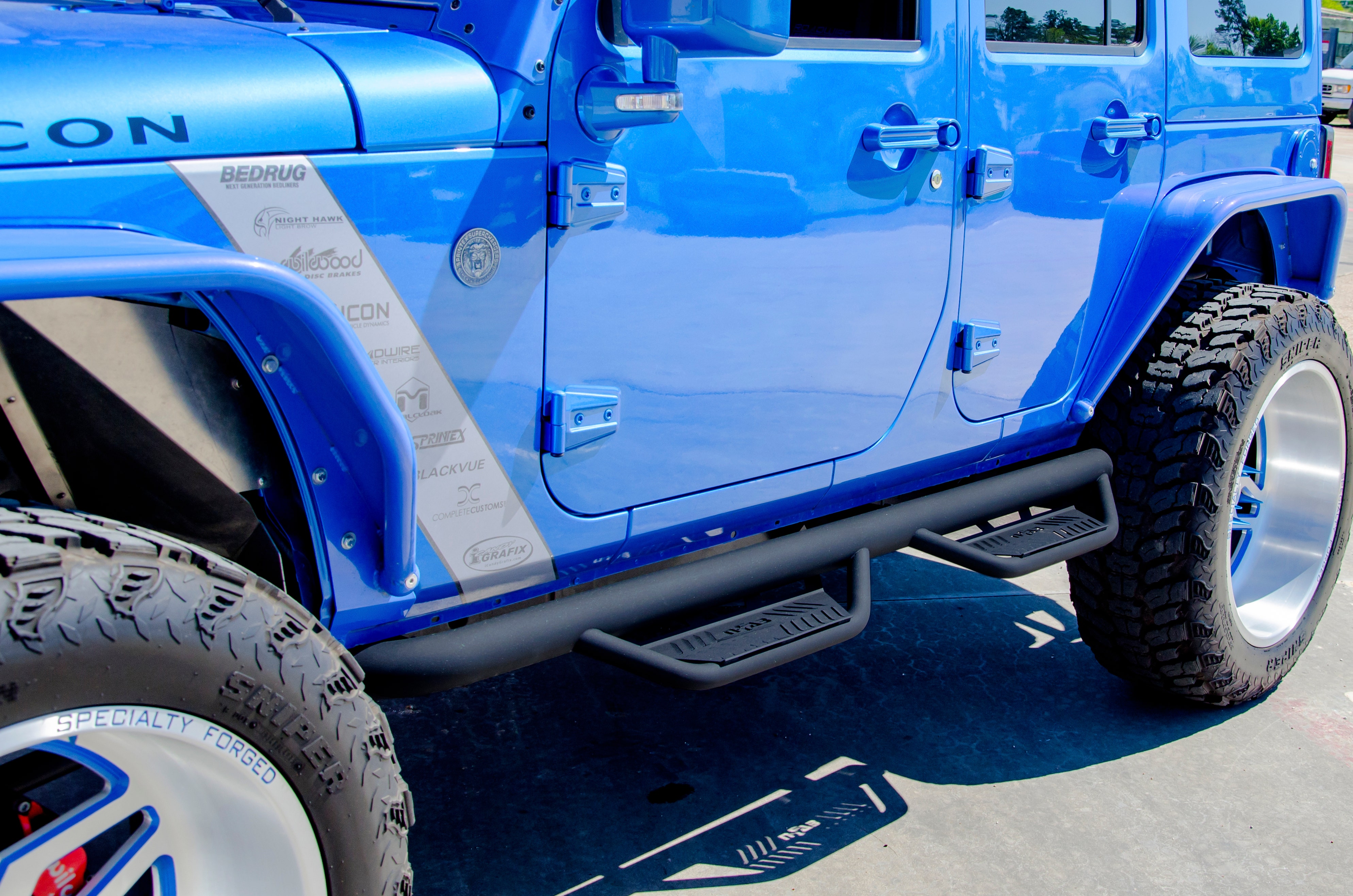 N-Fab Hpj0764-Tx Podium Step Fits 07-18 Wrangler (Jk)   Nerf Bar Podium;