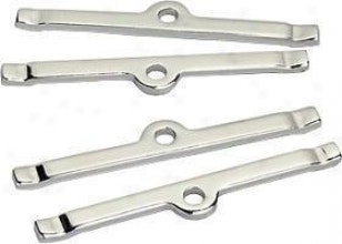 Trans-Dapt 9642 Valve Cover Tabs Valve Cover Hold Down Tab Set  Finish - Chrome
