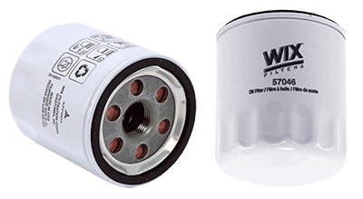 Wix Engine Oil Filter P/N:57046  Filters  Oil Filter; Type - Canister, Color -