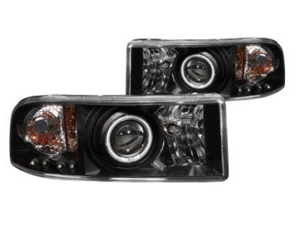 Anzo Usa 111065 Projector Headlight Set W/Halo Fits Ram 1500 Ram 2500 Ram 3500