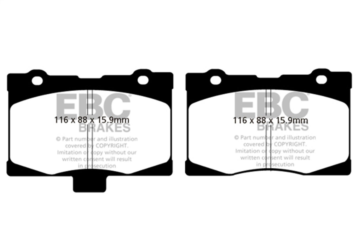 Ebc Brakes Dp41735r Yellowstuff Street And Track Brake Pads Fits 05-12 Rl