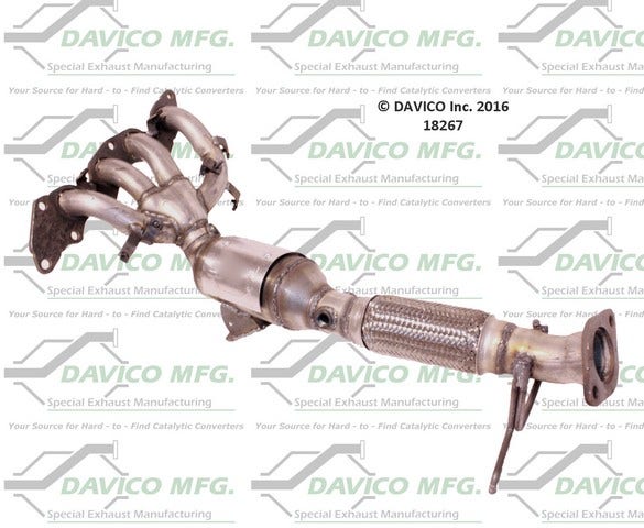 Davico Mfg Catalytic Converter P/N:18267  Catalytic Converter P/N: