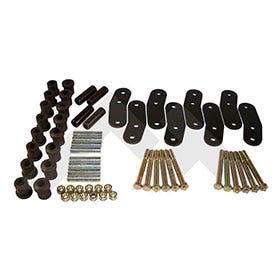 Crown Automotive-Rt21023 Rt Off-Road Hd Shackle Kit - Black, Silver Crown