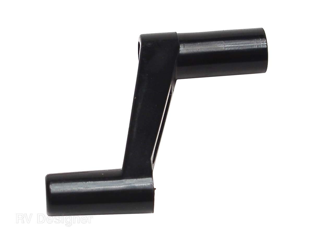 Rv Designer H701 Plastic Window Crank Handle - 1" , Black   Roof Vent Crank