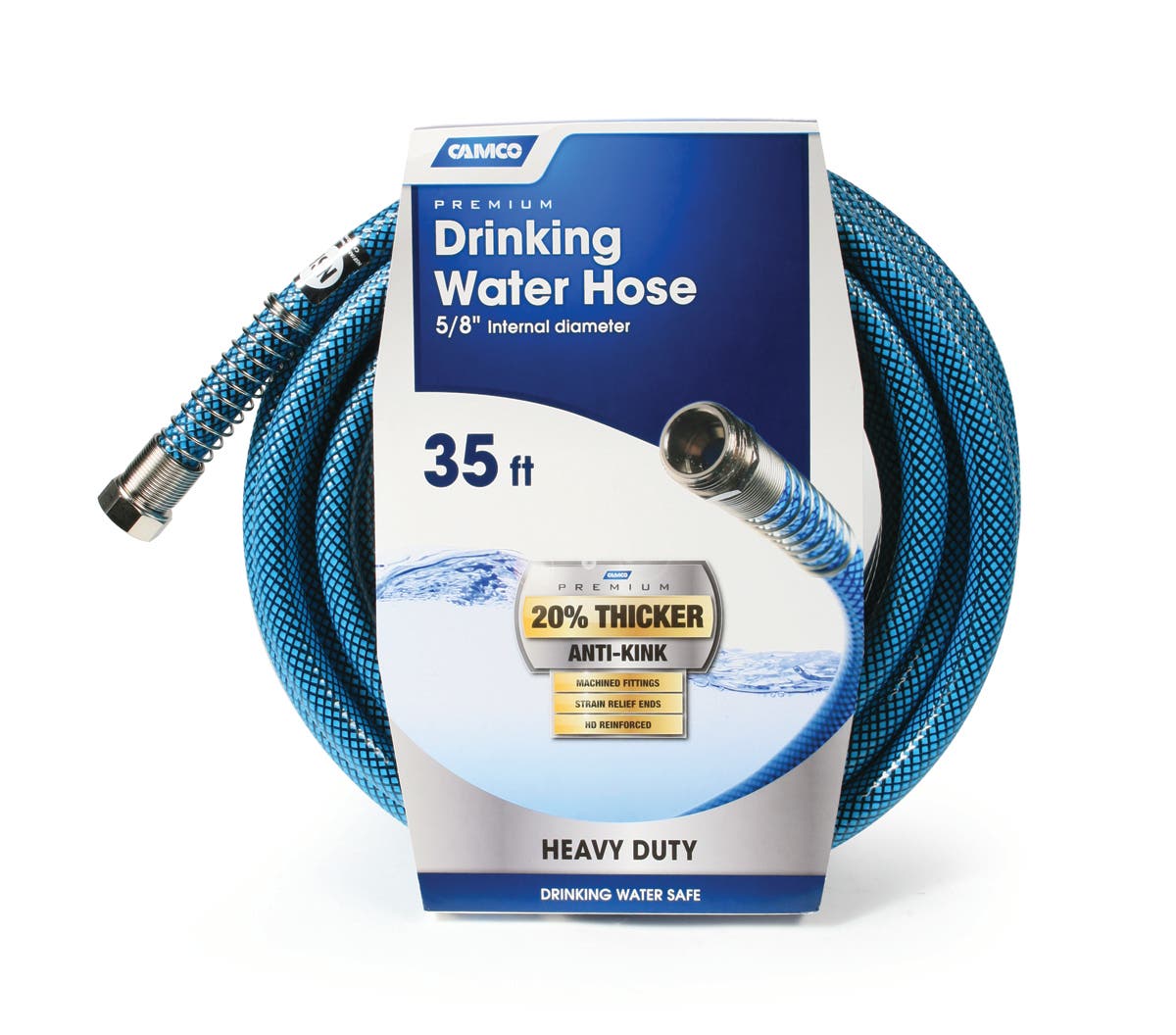Camco 35Ft Premium Drinking Water Hose - Lead And Bpa Free, Anti-Kink Design,