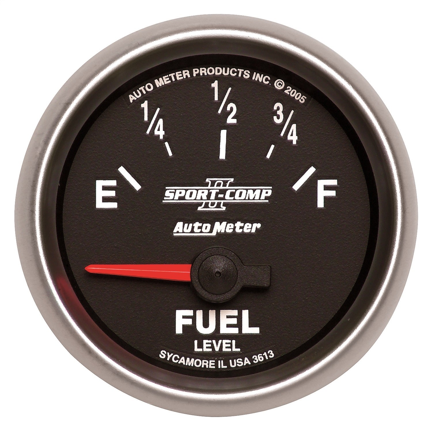 Autometer 3613 Sport-Comp Ii Electric Fuel Level Gauge Auto Meter Products 3606