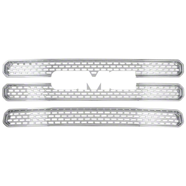 New Chrome Grille Cover Insert Overlay: 2013 -2014 Gmc Acadia Sle-1, Sle-2 Only