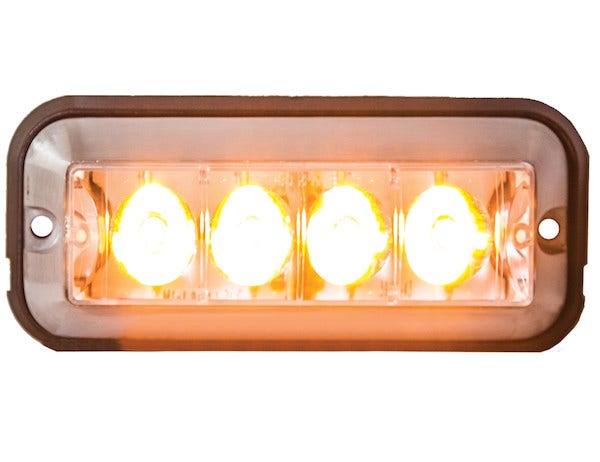 Buyers Products 8891004 Amber Led Strobe Light (4-7/8In Rect)   Amber Led Strobe