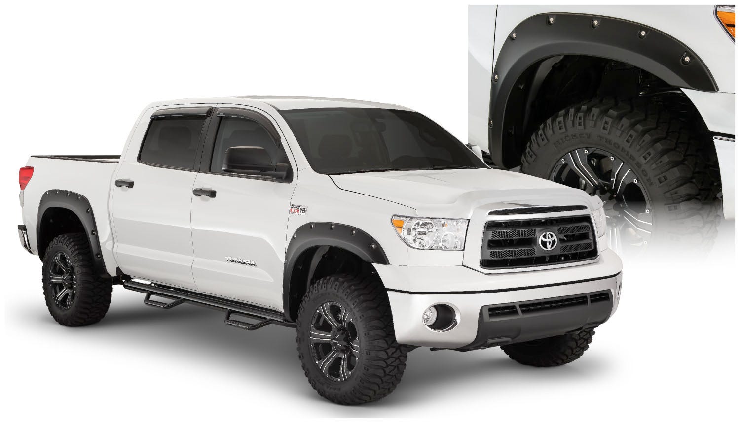 Bushwacker 30911-02 Pocket Style Fender Flares Fits 07-13 Tundra   Fender Flare