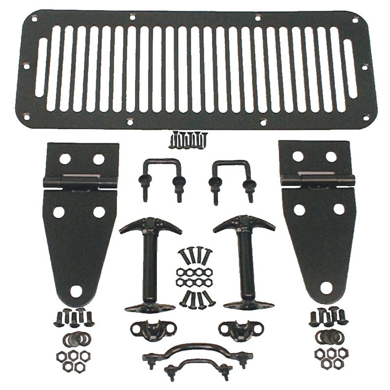 Rugged Ridge 11201.01 Hood Set Fits 76-95 Cj5 Cj7 Scrambler Wrangler (Yj)