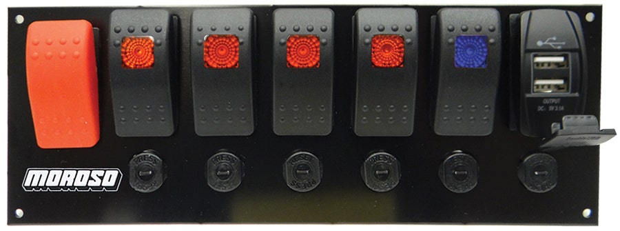 Moroso 74194 Rocker Led Swtch Panel Ci  Performance  Switch Panel  Color -