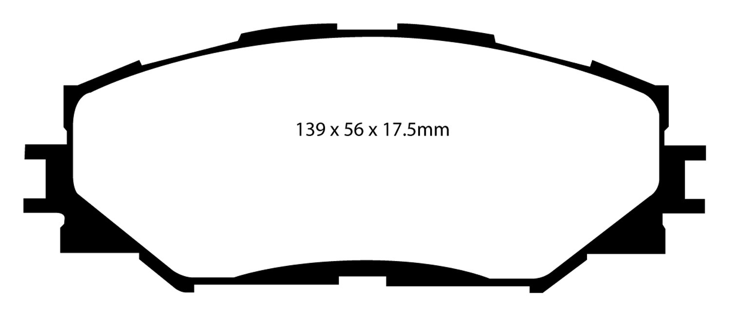 Ebc Brakes Dp41791r Yellowstuff Street And Track Brake Pads   Yellowstuff Street