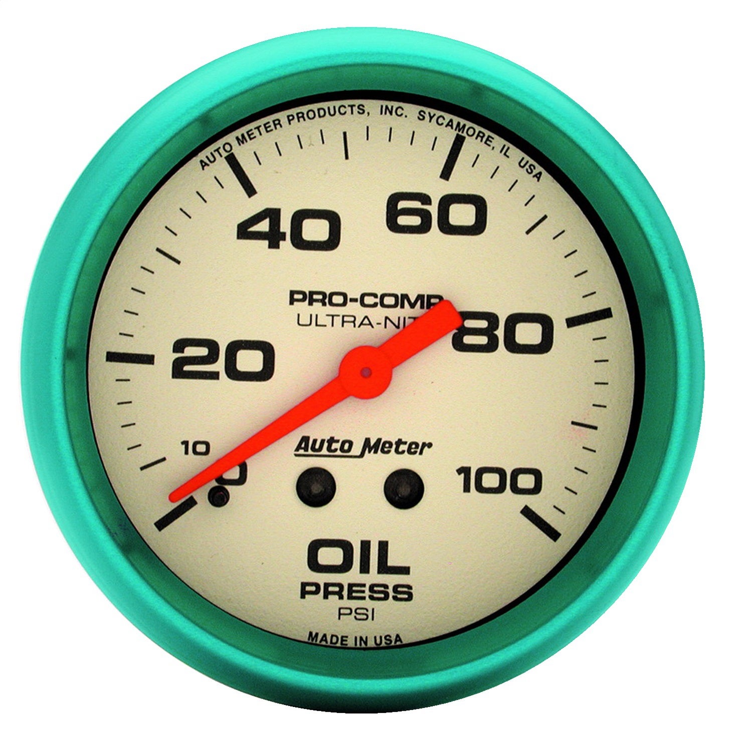 Autometer 4521 Ultra-Nite Oil Pressure Gauge Auto Meter Products  Gauge Oil