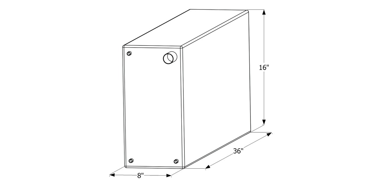 Fresh Water Tank  Wt2468  36X16x8 Fresh Water Tank  Wt2468  36X16x8