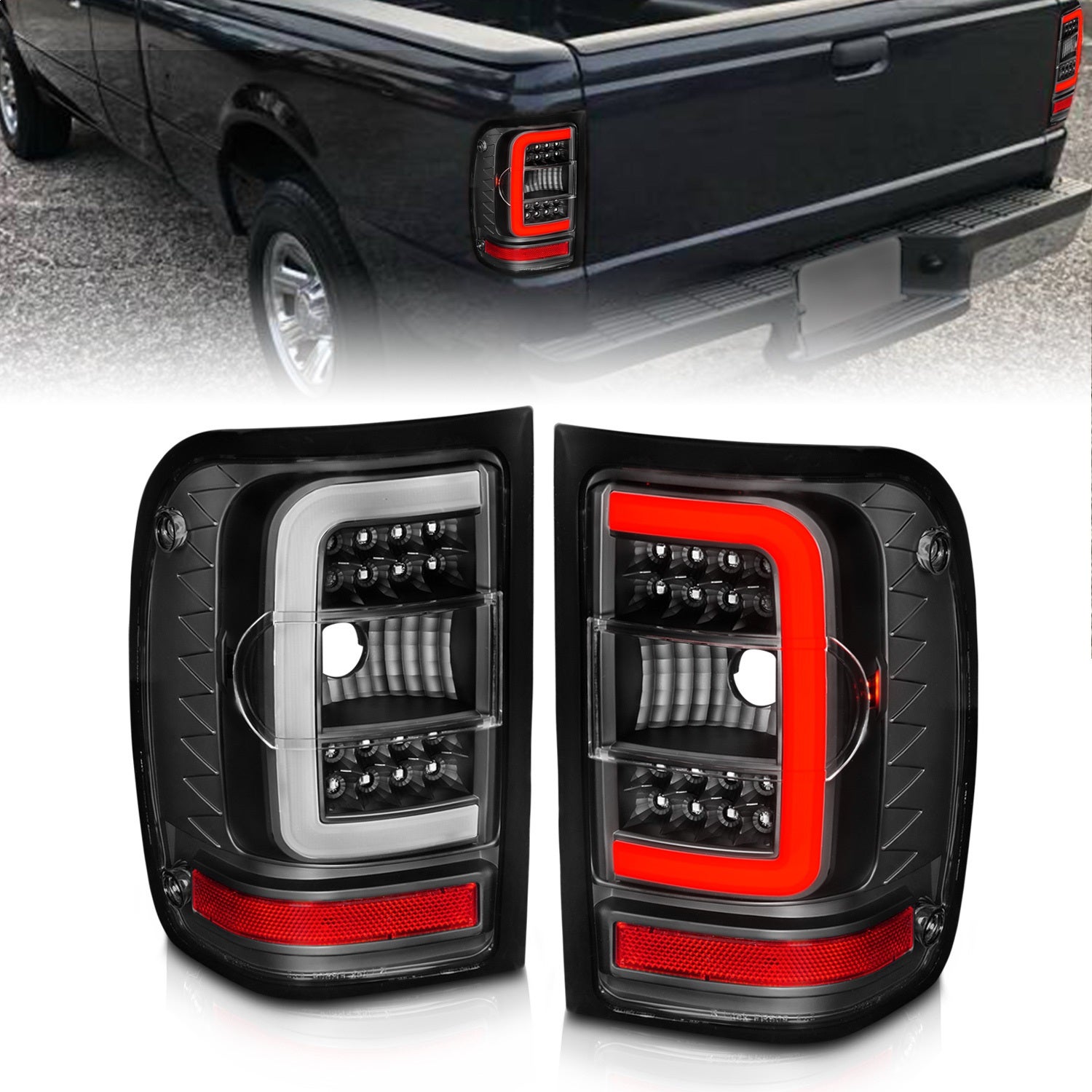 Anzo Usa 311390 Tail Light Assembly Fits 01-11 Ranger   Tail Light Assembly Fits