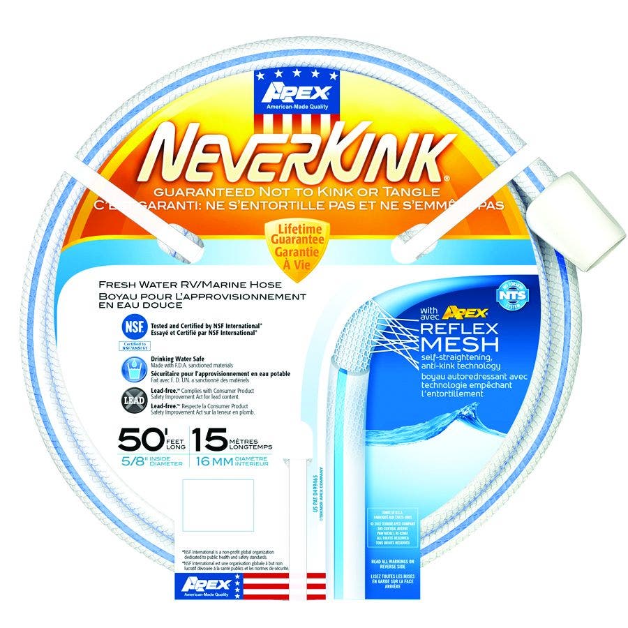 5/8' X 50' Neverkink Hose   Fresh Water Hose Neverkink (R); Inside Diameter (In)
