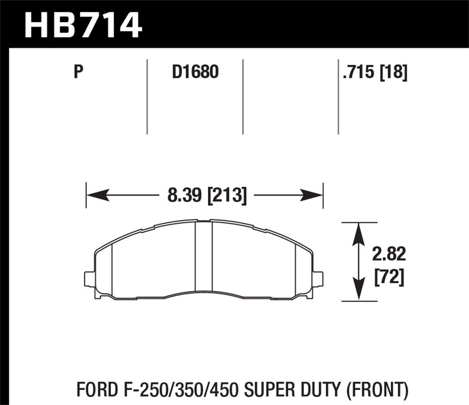 Hawk Performance Hb714y.715 Lts Disc Brake Pad   Lts Disc Brake Pad