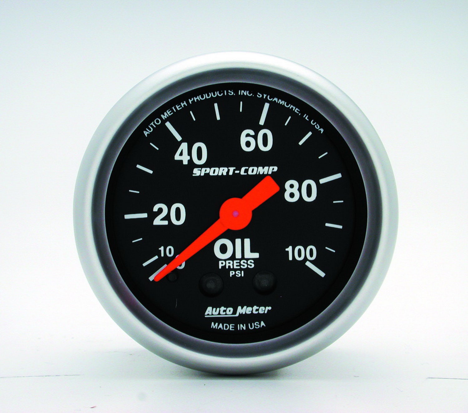 Autometer 3321 Sport-Comp Mechanical Oil Pressure Gauge Auto Meter Products
