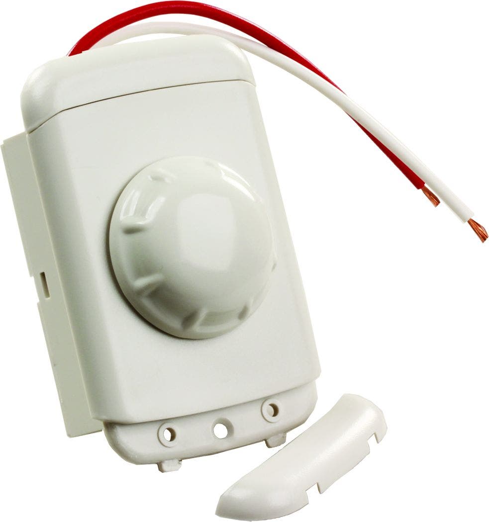 Jr Products 15235 White Rotary Dimmer Switch   Dimmer Switch; Type - Rotary,