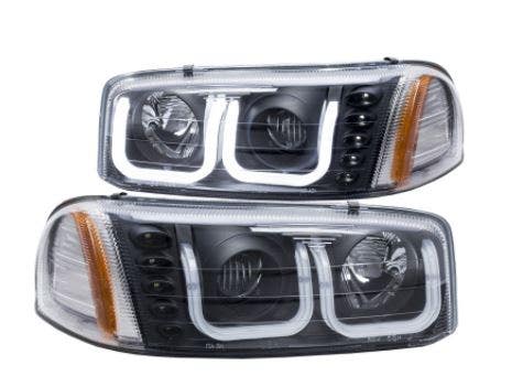 Anzo Usa 111303 Projector Headlight Set Anzo  Headlight Assembly U-Bar; Bulb