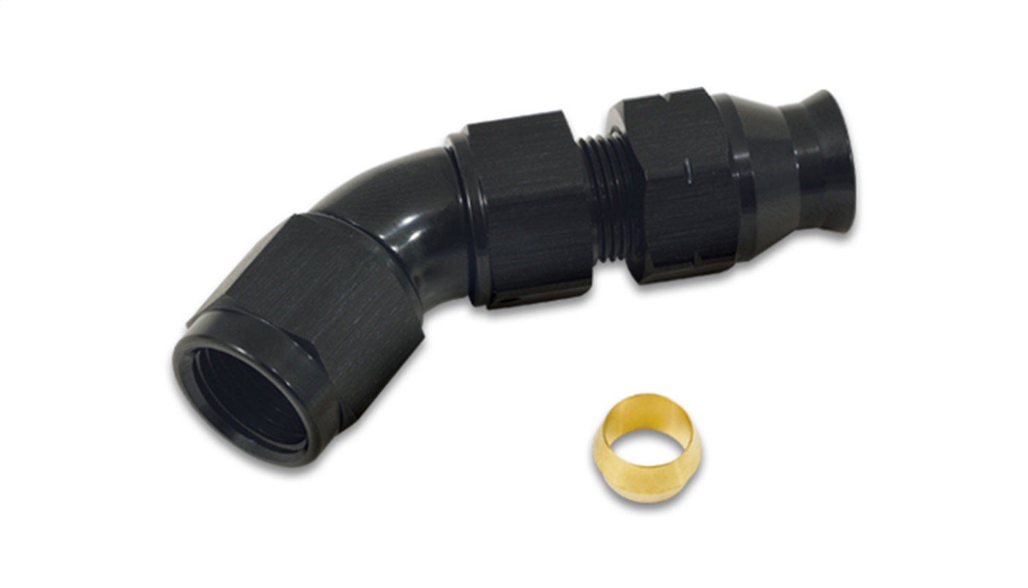 Vibrant Performance 16556 45 Degree Tube To Female An Adapter   45 Degree Tube