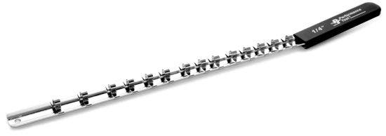 Performance Tool W36000 1/4" Dr Socket Rail, 1 Pack   Socket Storage Rail