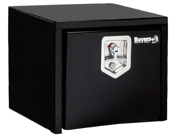 Buyers Products 1703349 Black Steel Underbody Truck Box With T-Handle Latch, 14