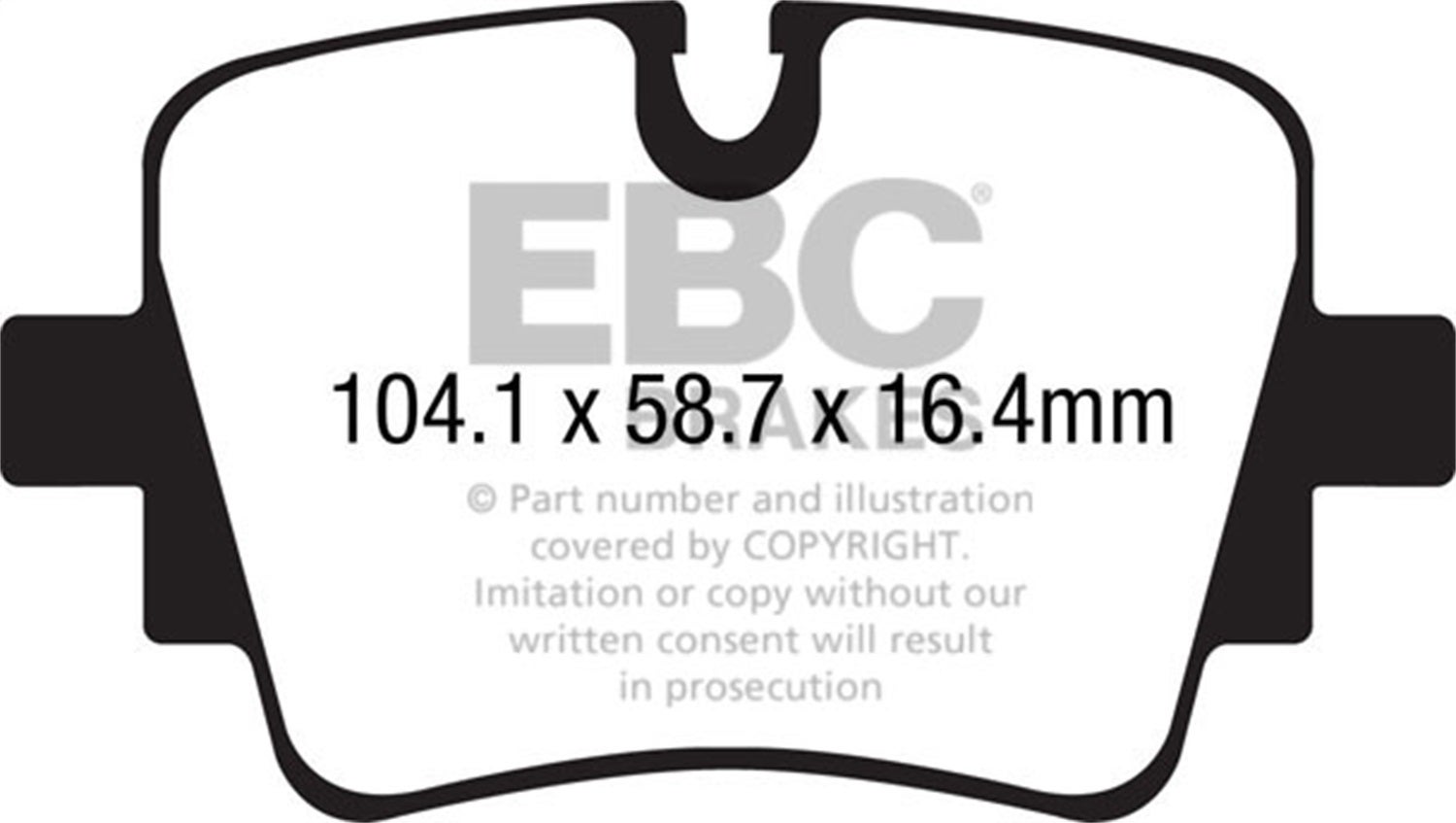 Ebc Brakes Dp32190c Redstuff Ceramic Low Dust Brake Pads Fits 14-23 F-Type