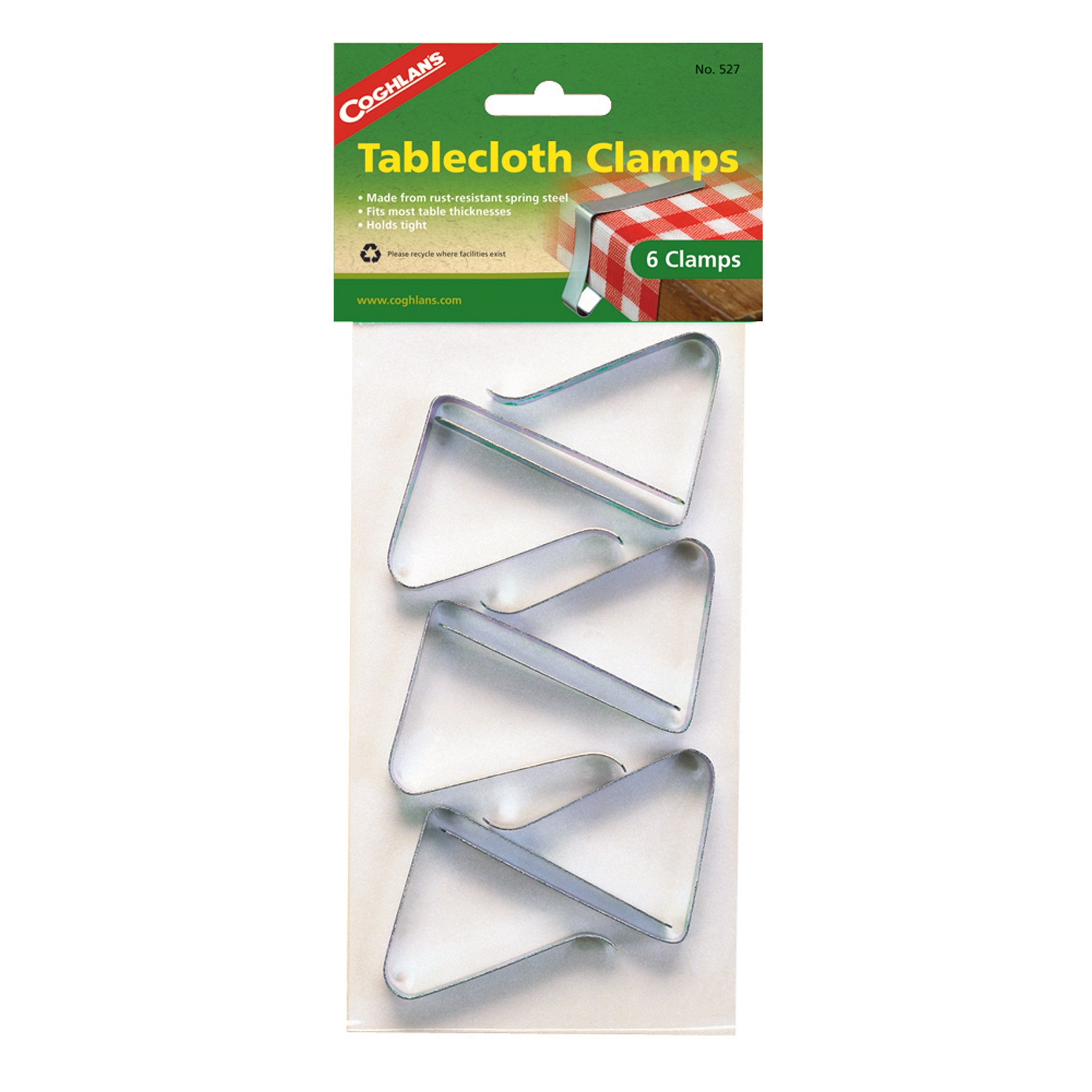 Coghlan's Tablecloth Clamps, Spring Steel  Tablecloth Clamps, Spring Steel