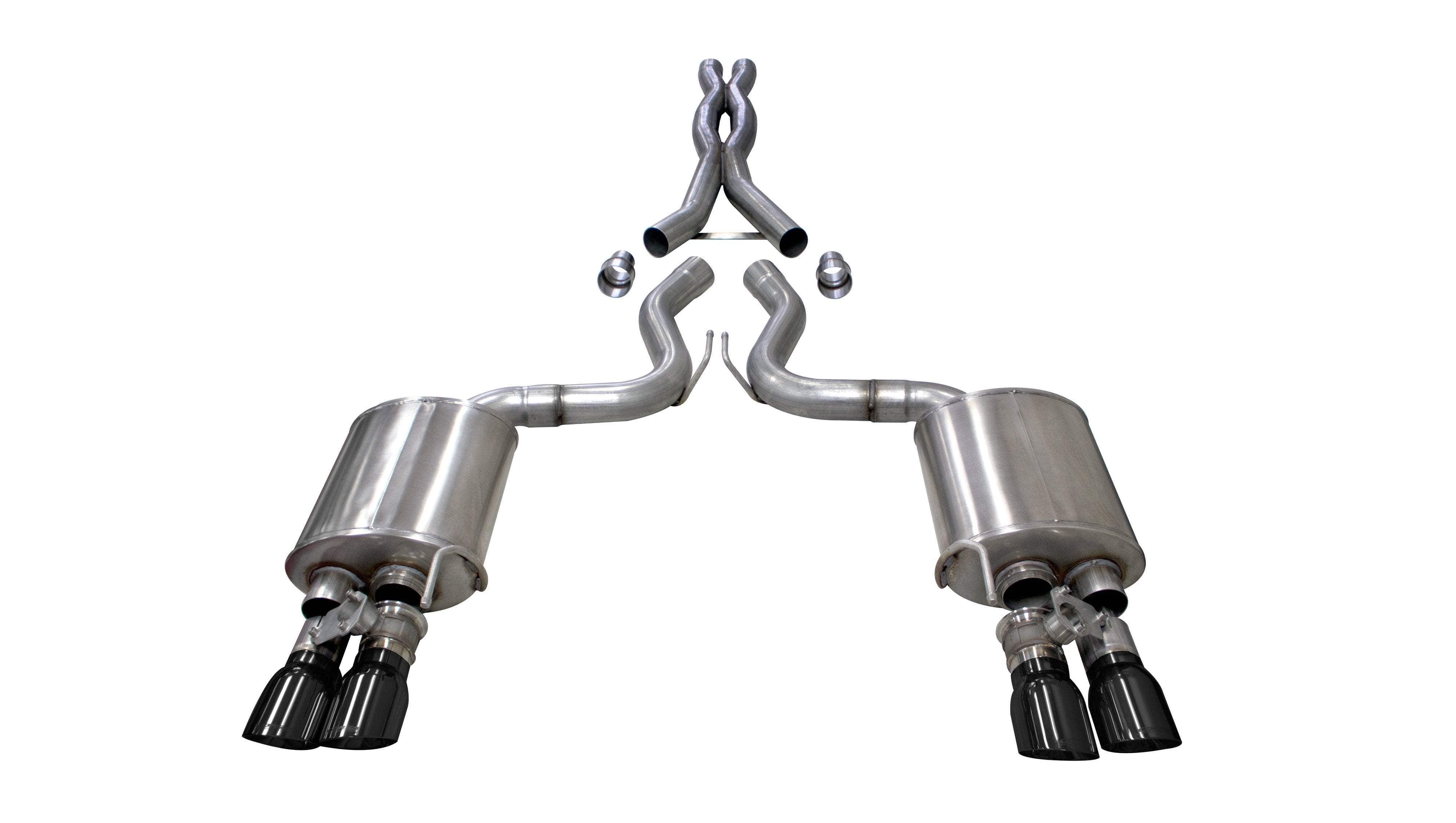 Corsa Performance 21001Blk Touring To Xtreme Cat-Back Exhaust System   Touring