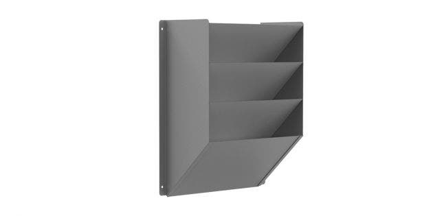 File Organizer Rack   File Bin  Mounting Location - Bulkhead, Height (In) -