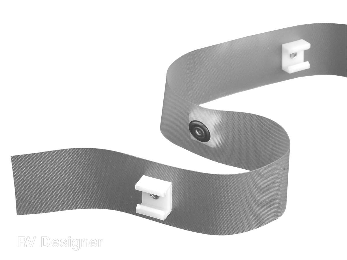 Rv Designer A115, Clear Glide Tape #9, Fits 1/2 Inch Glides, 72 Inches, Window