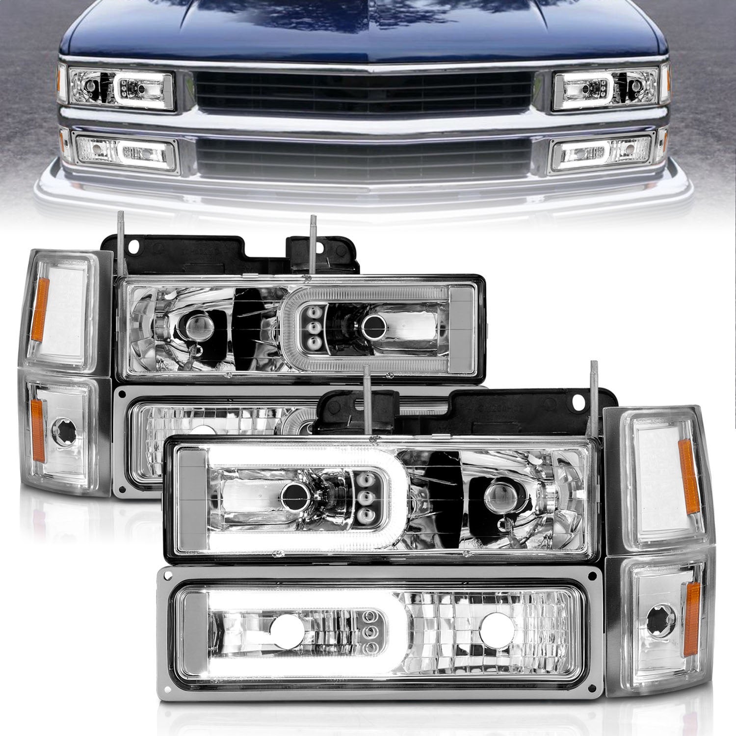 Anzo Usa 111529 Crystal Headlight Set   Crystal Headlight Set