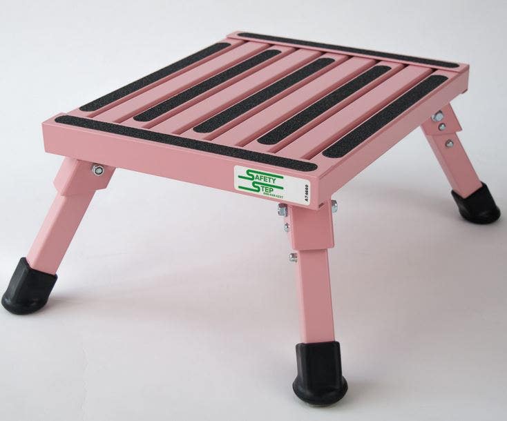 Safety Step S-07C-P Folding Step Small Pink   Step Stool  Type - One Step,