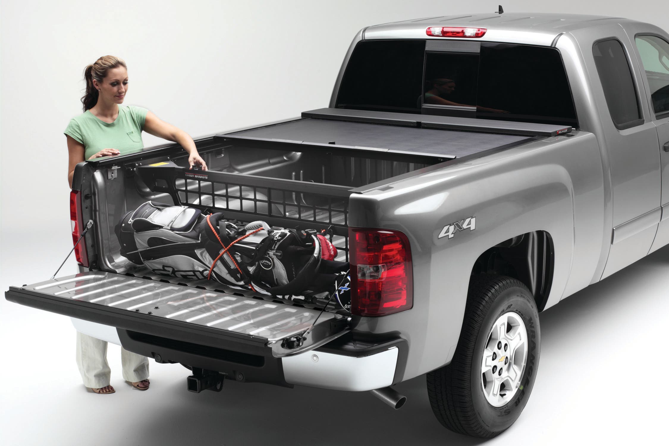 Roll-N-Lock Cm447 Cargo Manager Rolling Truck Bed Divider  Cargo Manager (R) Bed