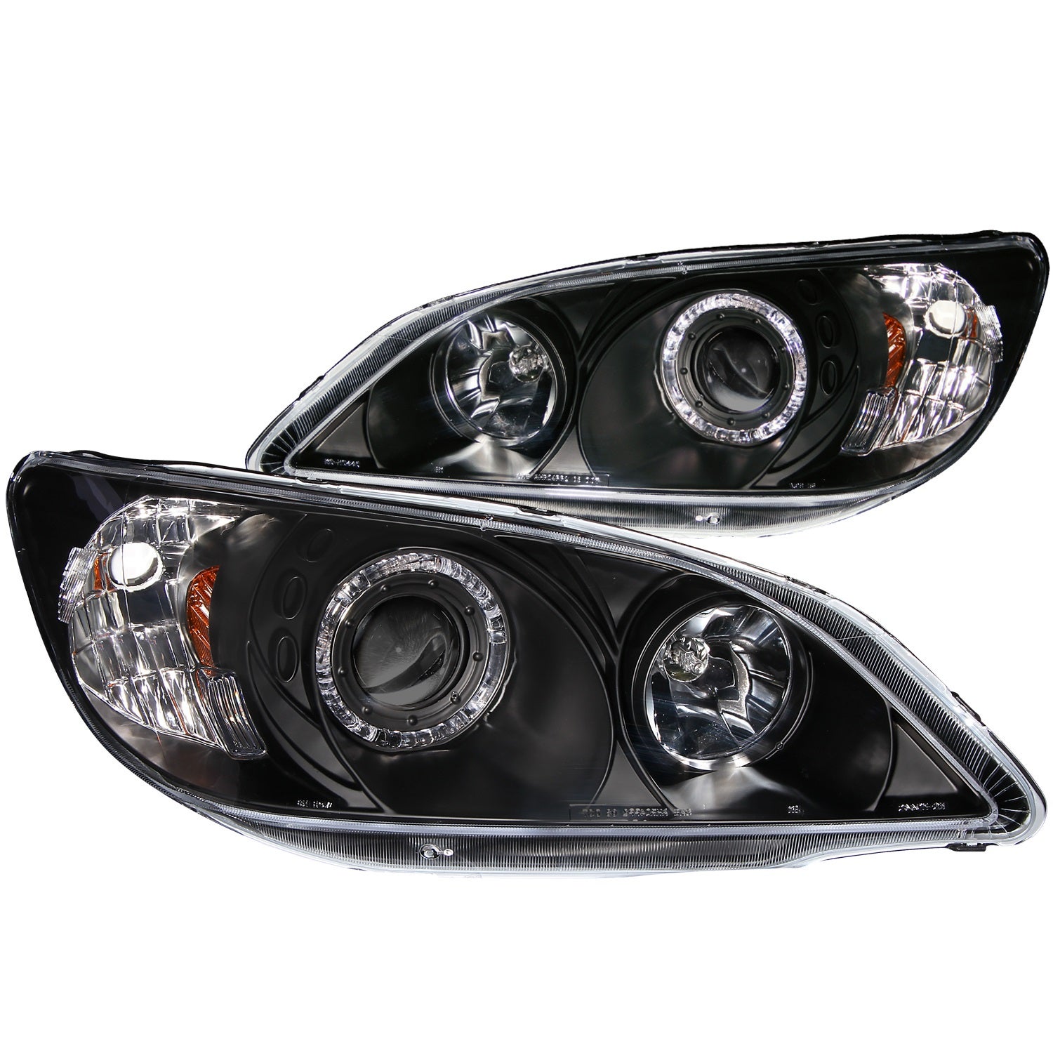 Anzo Usa 121059 Projector Headlight Set W/Halo Fits 04-05 Civic   Projector