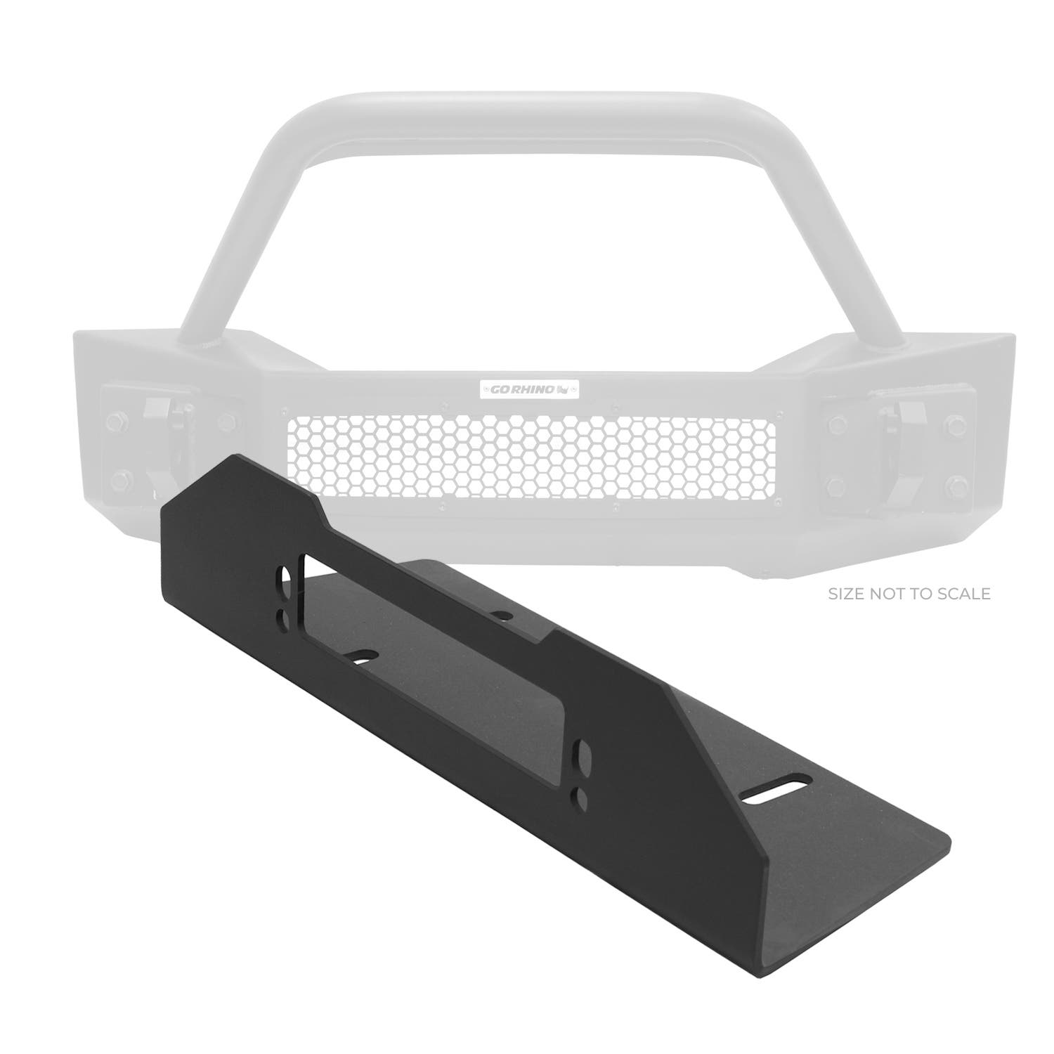 Go Rhino 23200T Fairlead Mount Plate Fits 07-19 Wrangler (Jk) Wrangler (Jl)