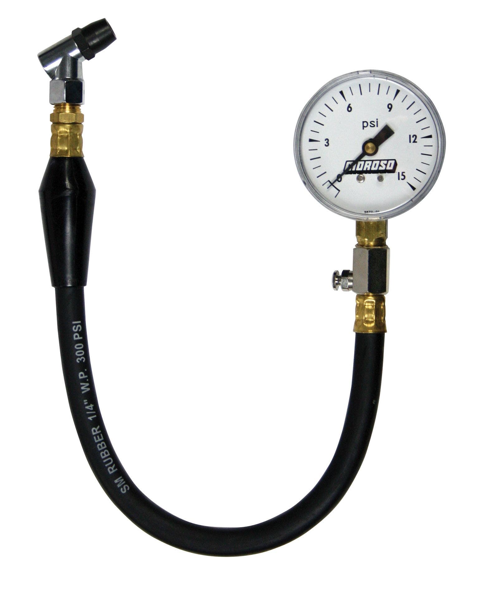 Moroso 89550 Tire Pressure Gauge, Dial Type, 0-15 Psi  Performance  Tire