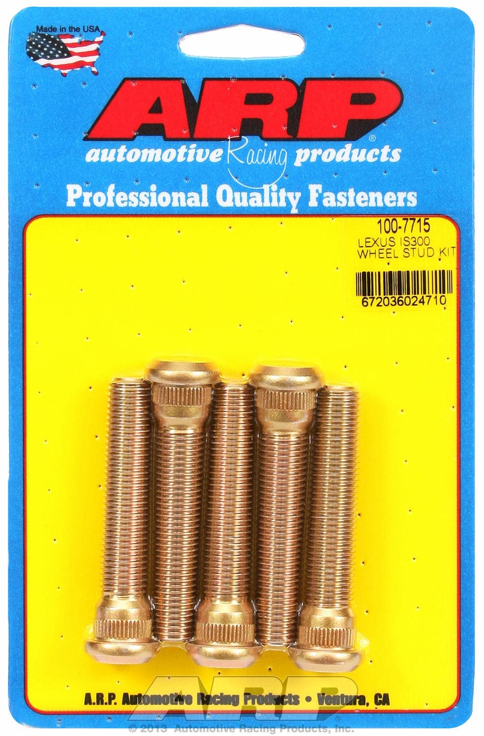 Wheel Stud Kit (For Lexus) Arp Fasteners  Wheel Stud; Thread Size - M12 X 1.5,