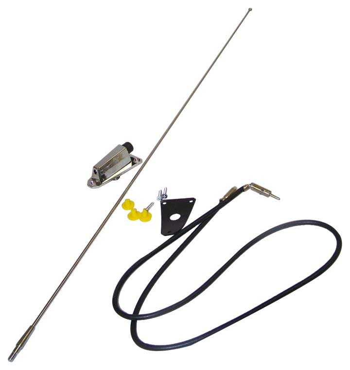 Crown Automotive 8127842K Antenna Kit Fits Cj5 Cj6 Cj7 Scrambler Wrangler (Yj)