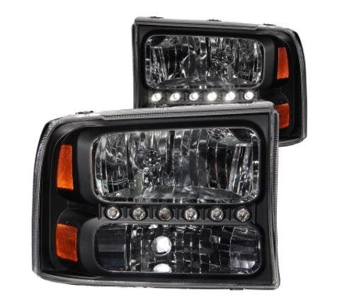 Anzo Usa 111106 Crystal Headlight Set Anzo  Headlight Assembly Crystal Clear;