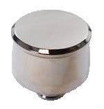 Racing Power Company R6001 Polished Aluminum Plain Push-In Breather   Polished