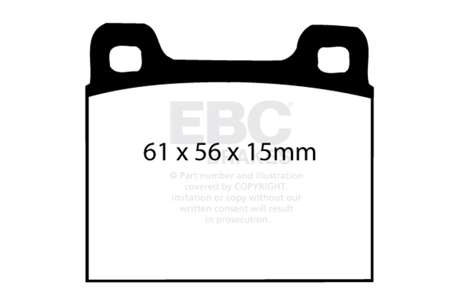 Ebc Brakes Dp4104r Yellowstuff Street And Track Brake Pads   Yellowstuff Street