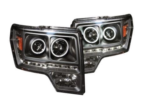 Anzo Usa 111298 Projector Headlight Set W/Halo Fits 09-14 F-150 Anzo 111284